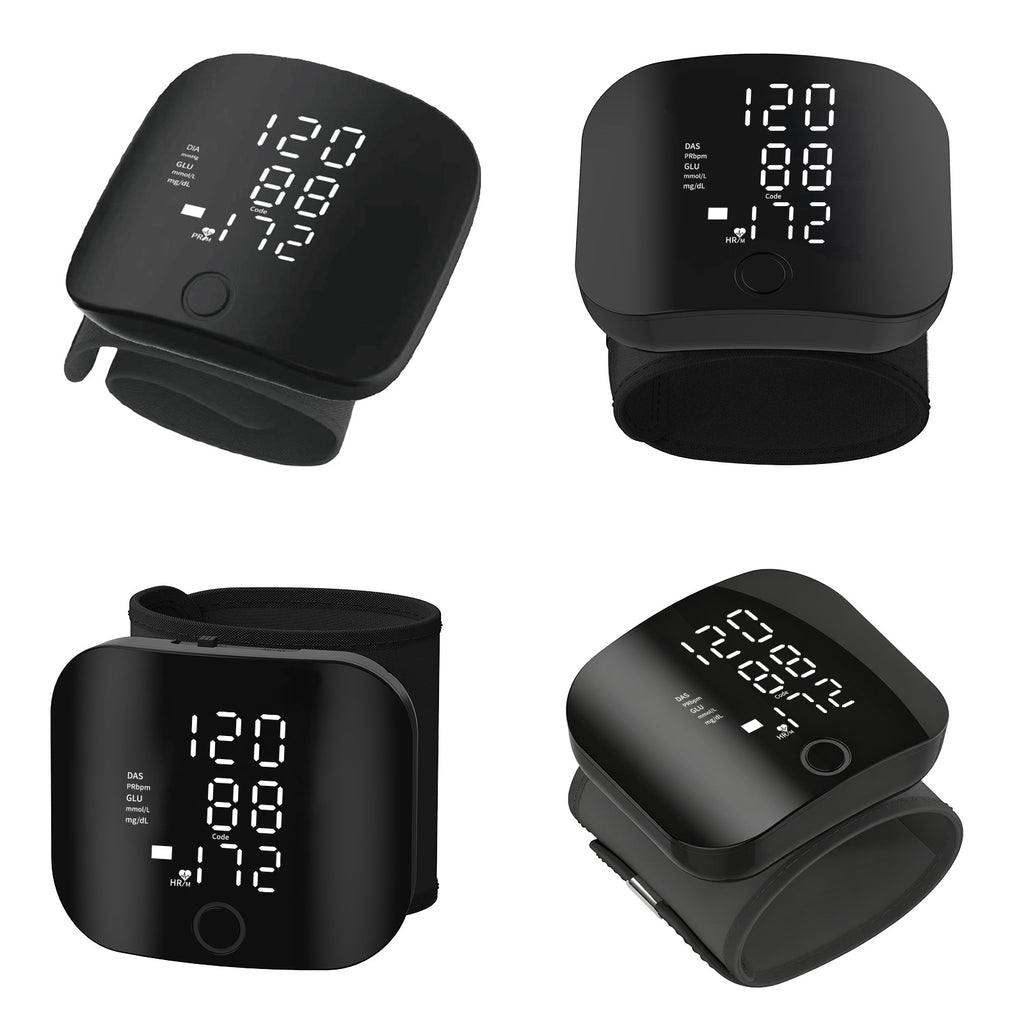 Cross-Border Blood Glucose Tester, Smart Blood Glucose And Blood Pressure All-In-One Machine, Home Blood Glucose Meter Set, New Electronic Blood Glucose Meter
