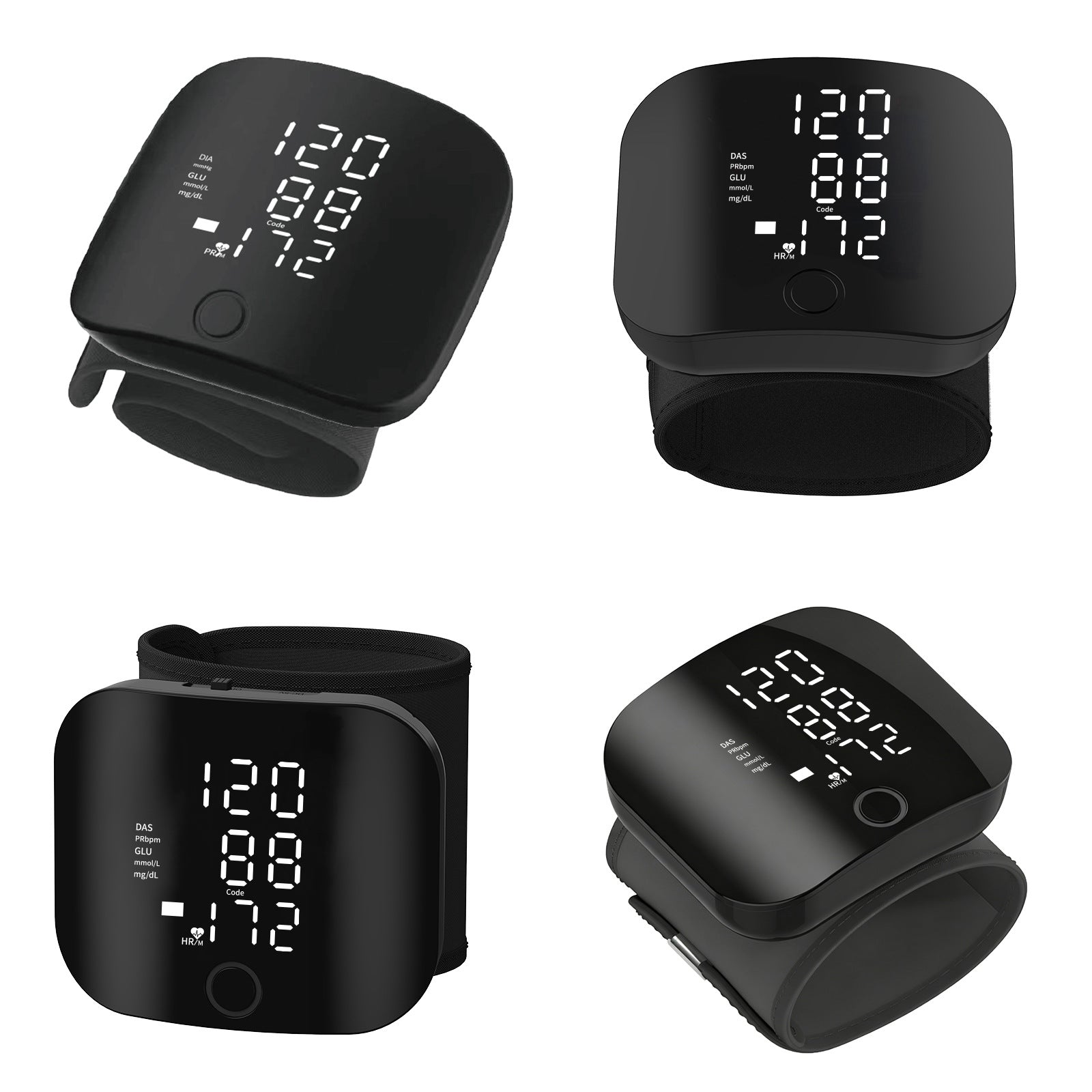 Cross-Border Blood Glucose Tester, Smart Blood Glucose And Blood Pressure All-In-One Machine, Home Blood Glucose Meter Set, New Electronic Blood Glucose Meter