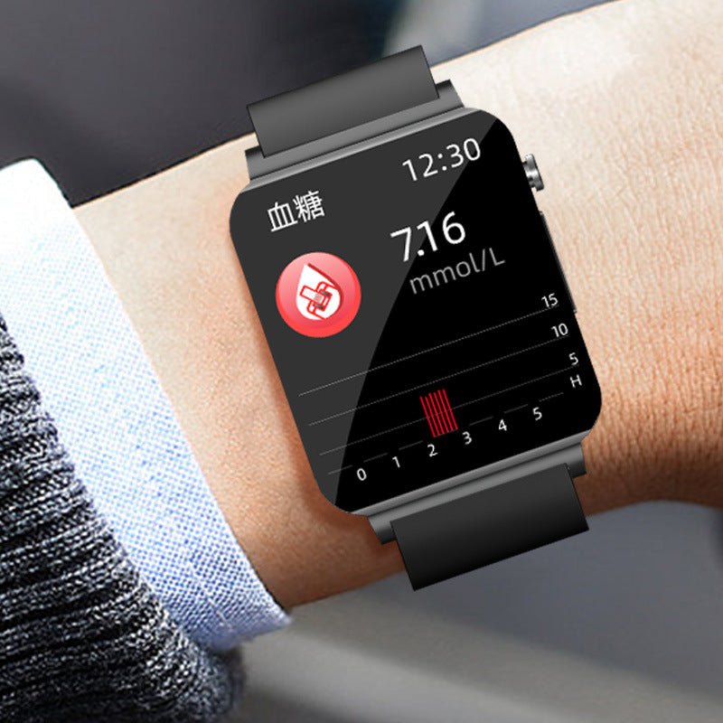 Cross-border KS03 Non-invasive Blood Glucose Smart Watch Heart Rate Blood Pressure Blood Oxygen Body Temperature Continuous Monitoring Smart Sports Bracelet