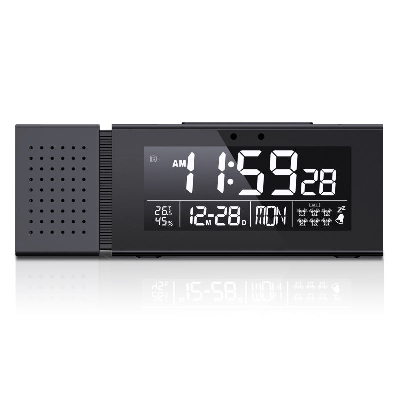 ABS Creative Radio Clock With Color Alarm Digital Alarm Clock Sound And Light Alarm IR Human Body Induction Colorful Night Light