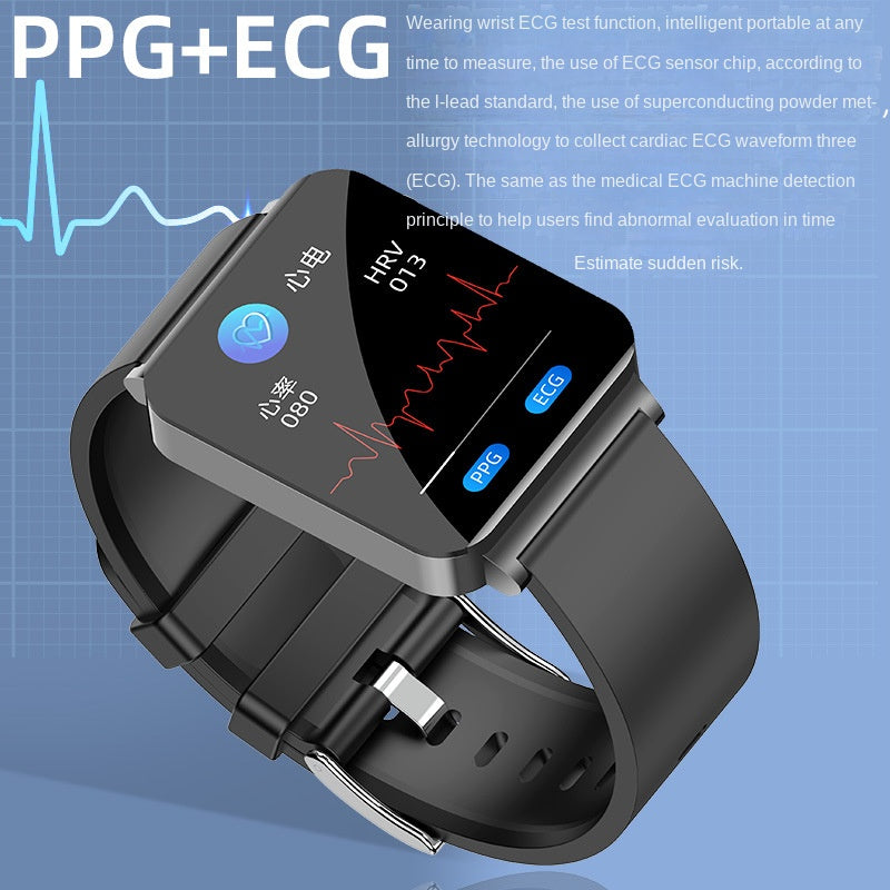 Cross-border KS03 Non-invasive Blood Glucose Smart Watch Heart Rate Blood Pressure Blood Oxygen Body Temperature Continuous Monitoring Smart Sports Bracelet