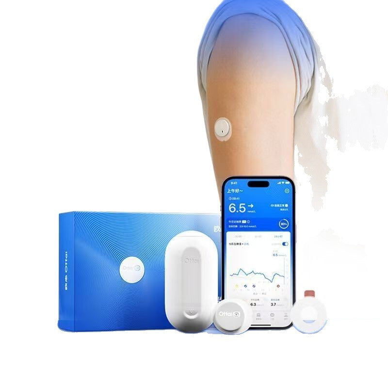 European Dynamic Blood Glucose Monitor For 14 Days And 24 Hours Of Continuous Monitoring Of Dynamic Blood Glucose, All-In-One And Assembly-Free