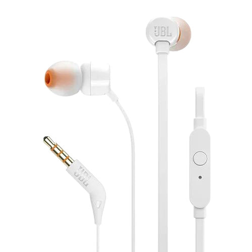 Jbl T110 Wired In-Ear Headphones 3.5mm With Microphone And Wire Control Stereo Headphones For Computers And Mobile Phones