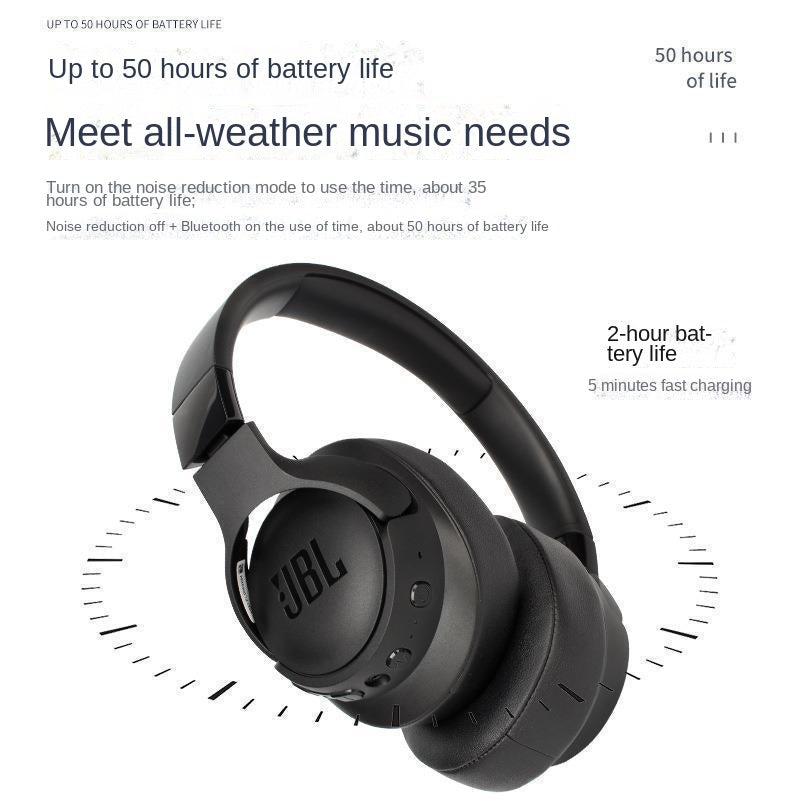 JBL TUNE760NC Wireless Bluetooth Headset Headset Active Noise Cancelling Game Headset Sports Portable Suitable