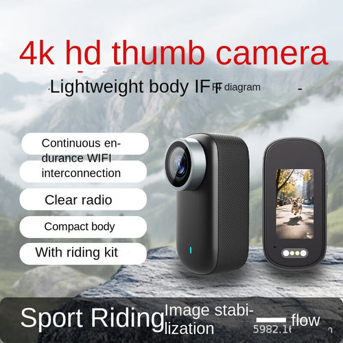 4K Thumb Camera Magnetic With Screen Pet Sports Camera Waterproof Anti-Shake Video Camera Pocket Camera Recorder