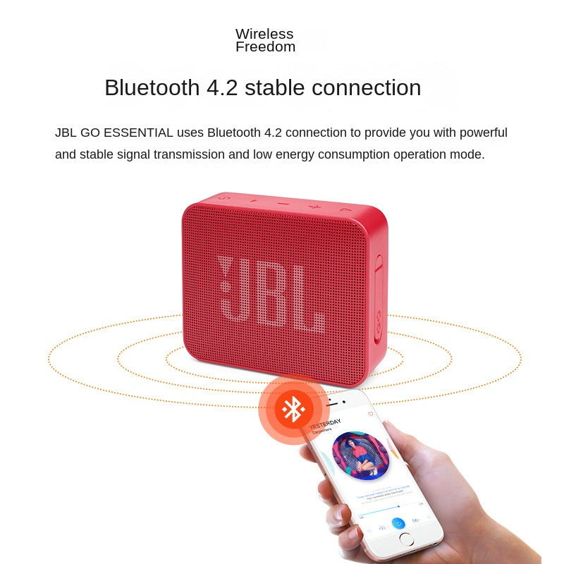J.BL GO ESSENTIAL Second Generation Music Gold Brick Youth Version Portable Bluetooth Speaker Mini Stereo