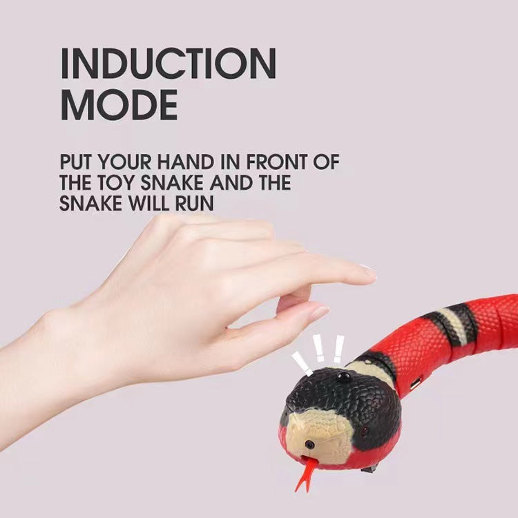 Electric Induction Obstacle Avoidance Toy Snake Children's Novelty Electric Simulation Snake To Tease Cats And Dogs Electric Snake Toy