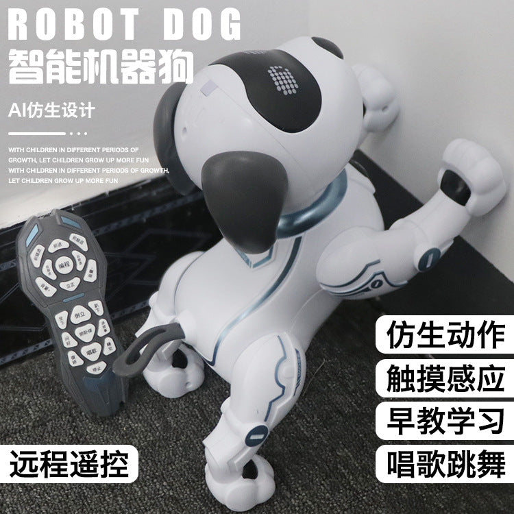 Children's Intelligent Remote Control Robot Dog Barking Animal Model Electric Wholesale Doll Toy Robot