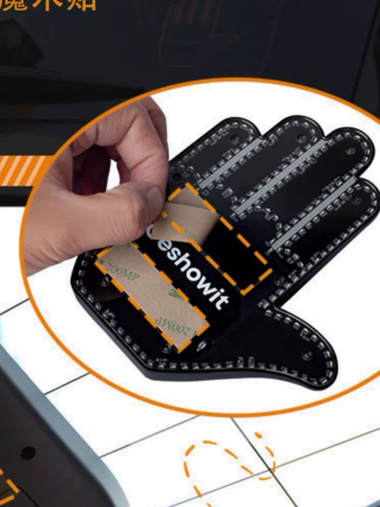 Vehicle-mounted Gesture Light, LED Decorative Light, Multi-function Warning Light, Anti-rear Collision Tail Light, Remote Control Interactive Palm Light