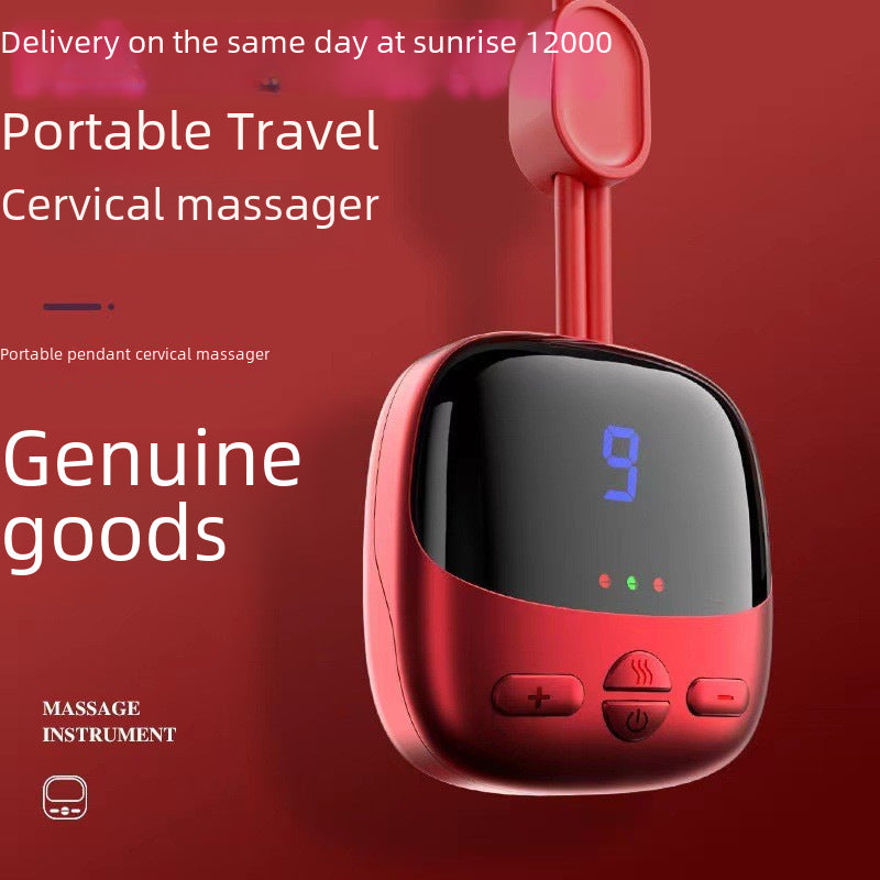 Cervical Massager Mini Portable Shoulder And Neck Physiotherapy Pulse Hot Compress Neck Protector Pendant Neck Cervical Massager