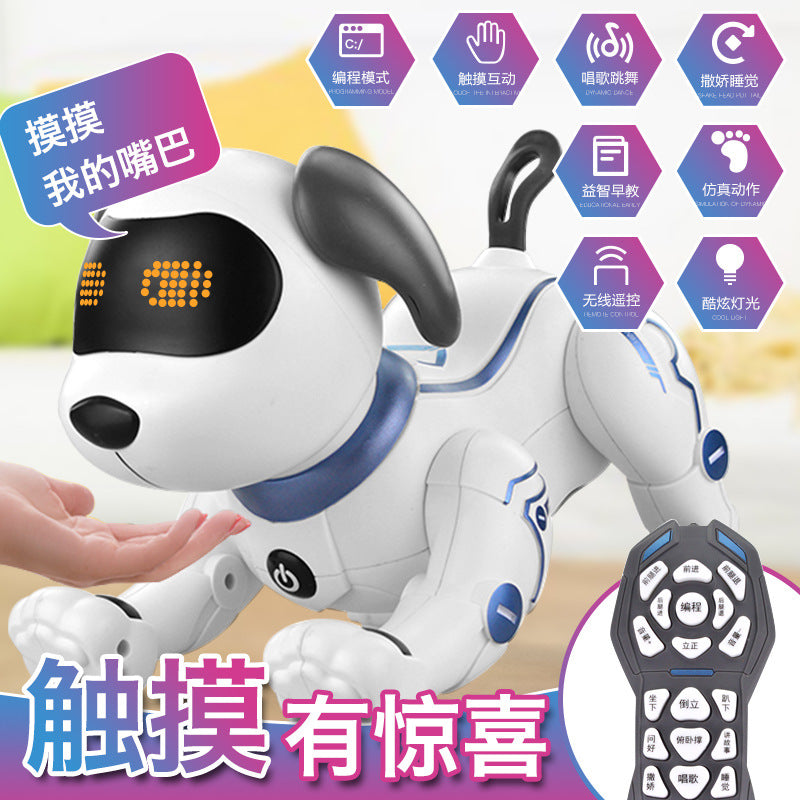 Children's Intelligent Remote Control Robot Dog Barking Animal Model Electric Wholesale Doll Toy Robot