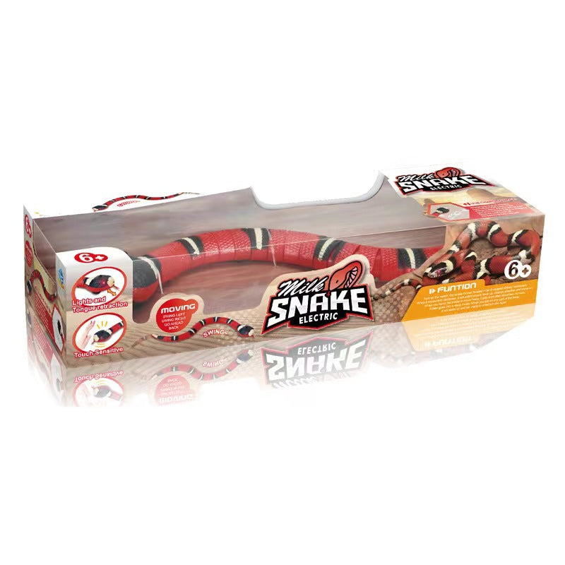 Electric Induction Obstacle Avoidance Toy Snake Children's Novelty Electric Simulation Snake To Tease Cats And Dogs Electric Snake Toy