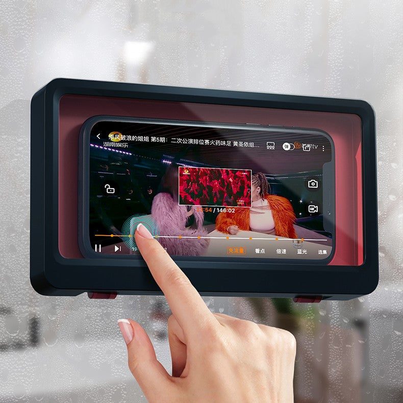 Kitchen And Bathroom Sealed Waterproof Mobile Phone Case, High-sensitivity Elastic Touch Screen Mobile Phone Holder