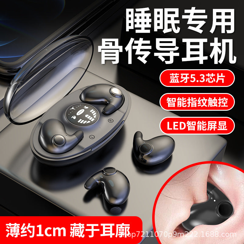 Cross-border New MD538 Sleep Bluetooth Headset Wireless Ear Bone Conduction Does Not Enter The Ear Long Endurance Dual Stereo