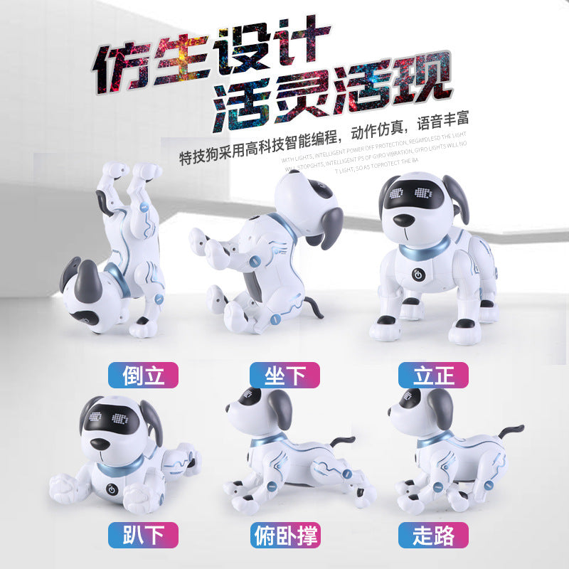 Children's Intelligent Remote Control Robot Dog Barking Animal Model Electric Wholesale Doll Toy Robot