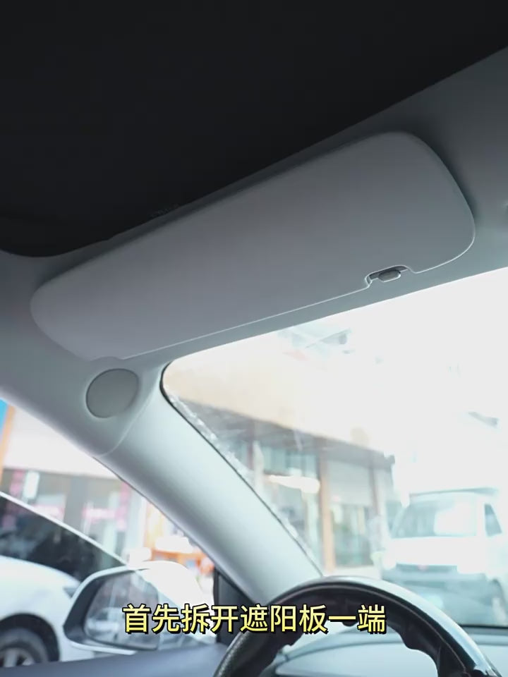 Car Sun Visor Makeup Mirror LED Lamp Shatter-resistant Car Interior Supplies HD Mirror With Light Car Dressing Mirror
